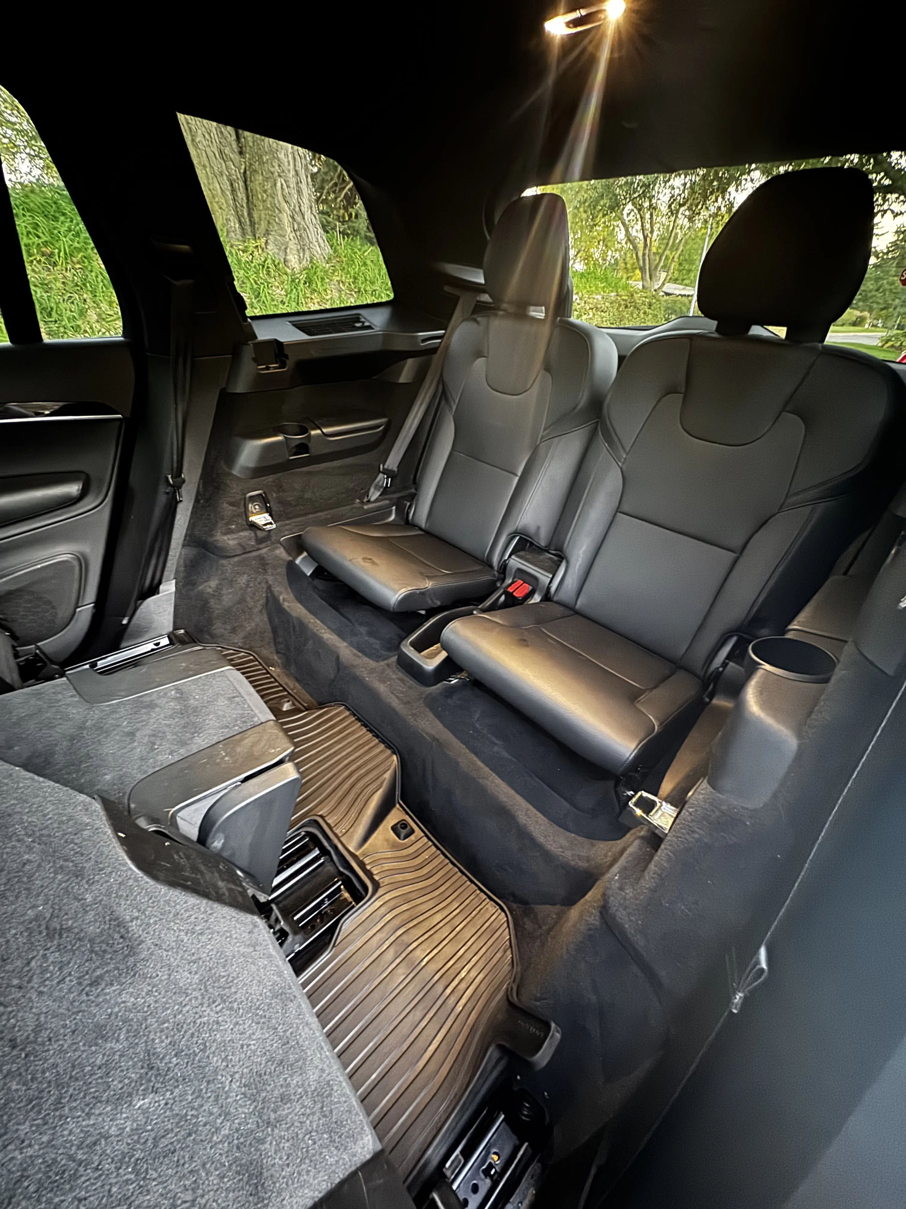 Interior detailing of SUV rear seats - Signature Auto Detailing